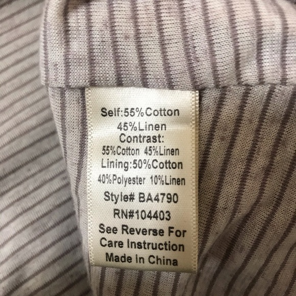 BLU PEPPER Linen Blend Colorblock Jacket - Picture 10 of 10